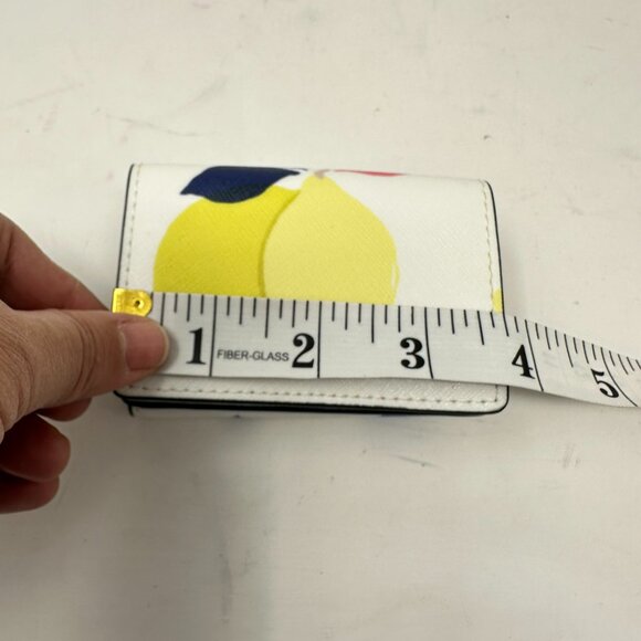 Kate Spade Cameron Lemon Zest Micro Tri Fold Wallet Several pockets - Picture 9 of 10